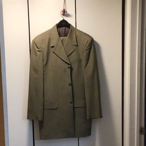 Zandello LECOLLEZIONI olive 2-pc Dbl Breasted suit